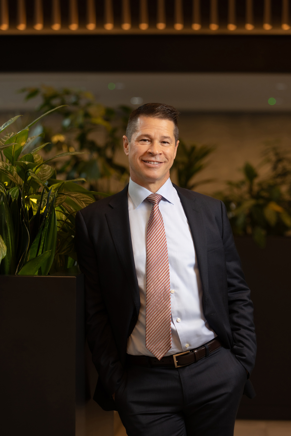 business portrait of banking executive in London