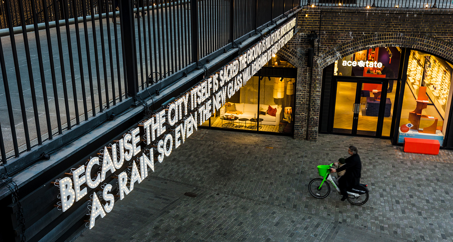 Coal drops yard in winter