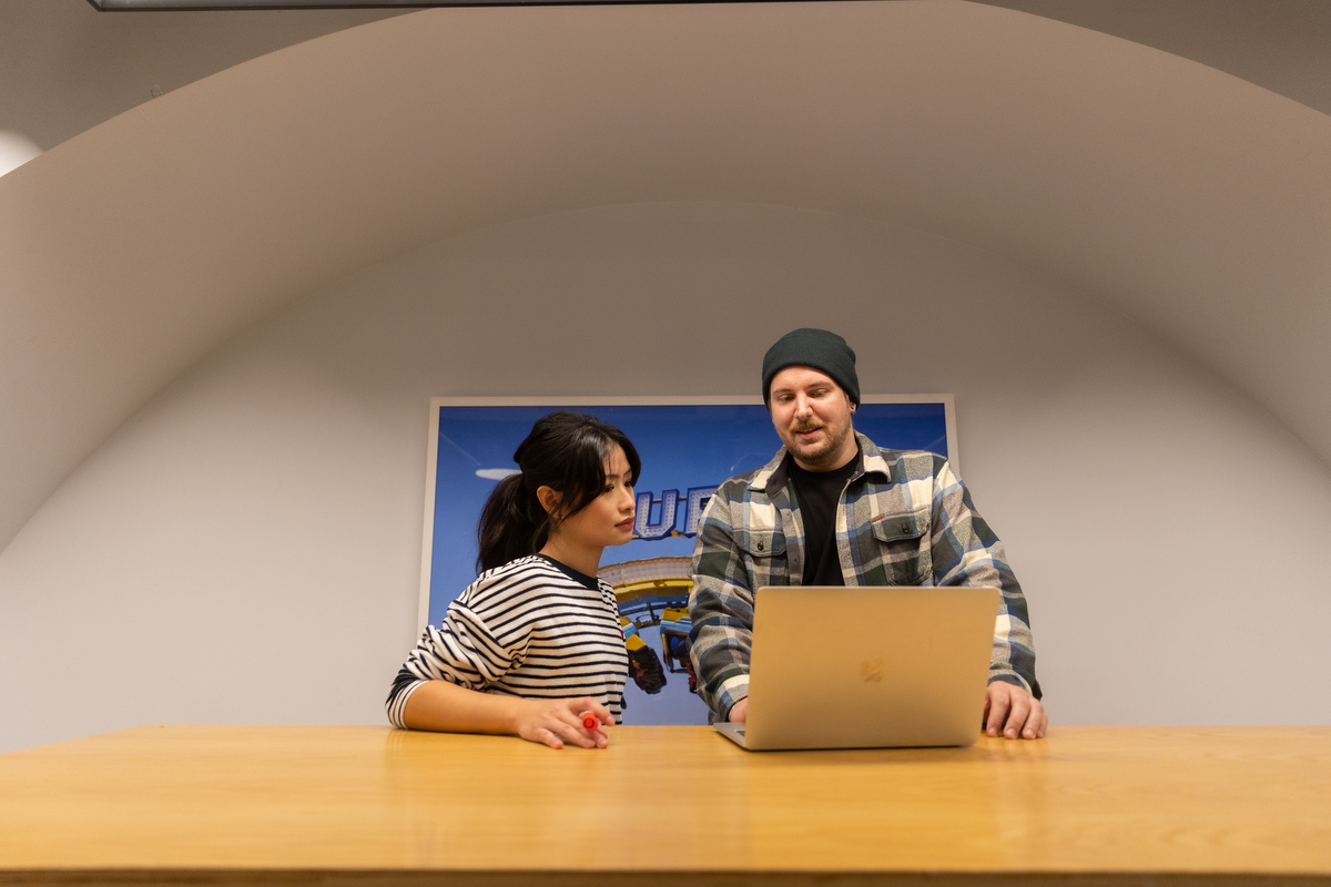 collaboration with team members