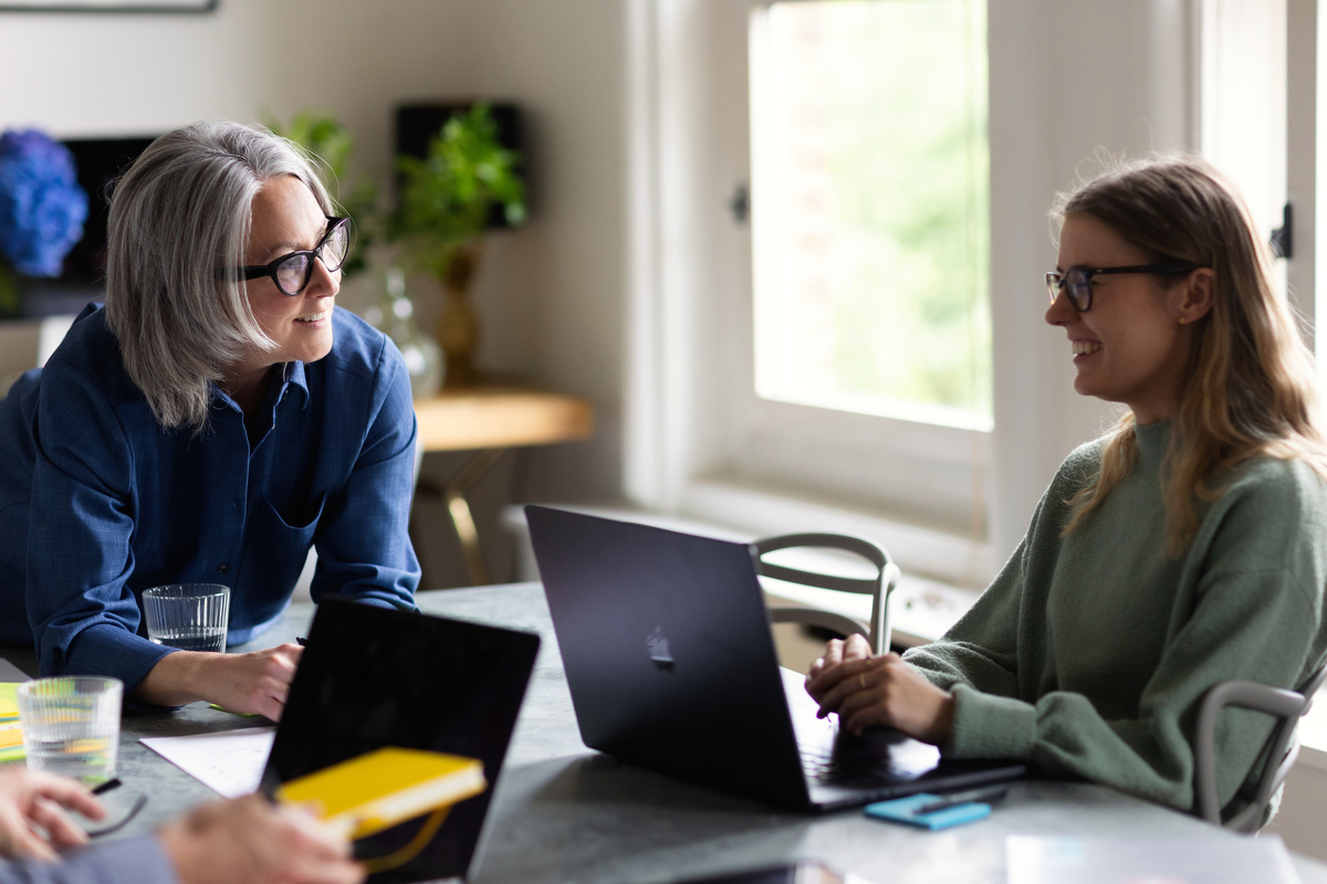 brand expert consulting with clients