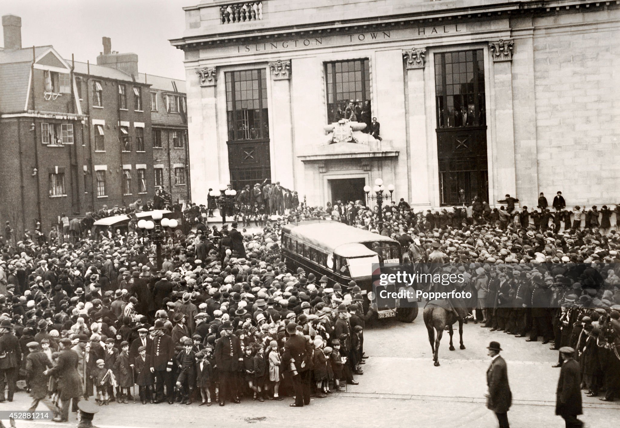 Arsenal's Victory Parade 1930 at Islington Town Hall