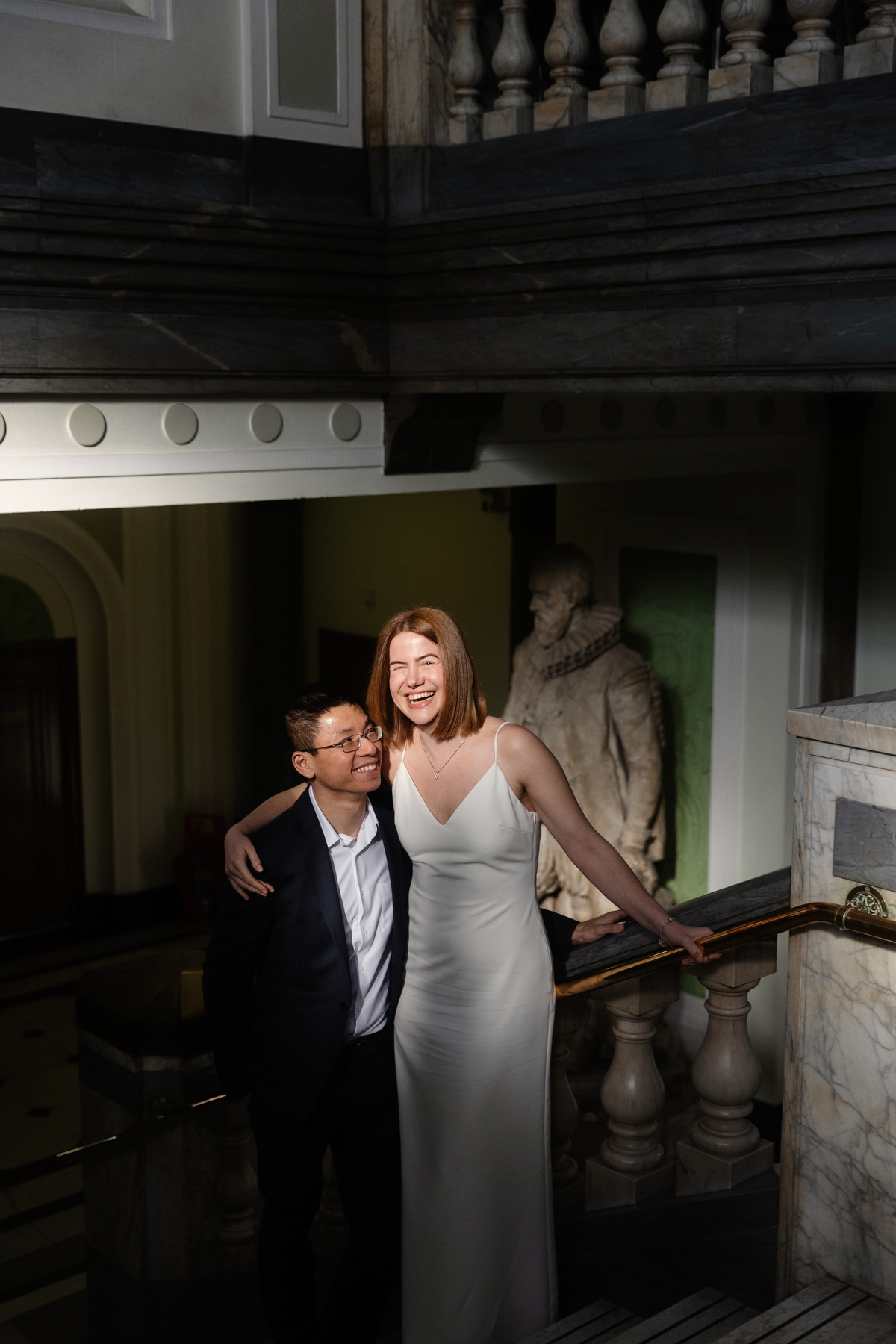 Staircase Islington Town Hall Wedding