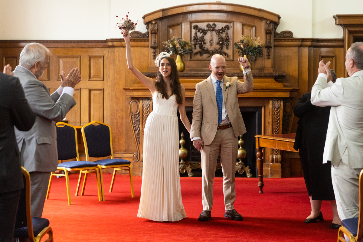 Wedding photography at Islington Town Hall