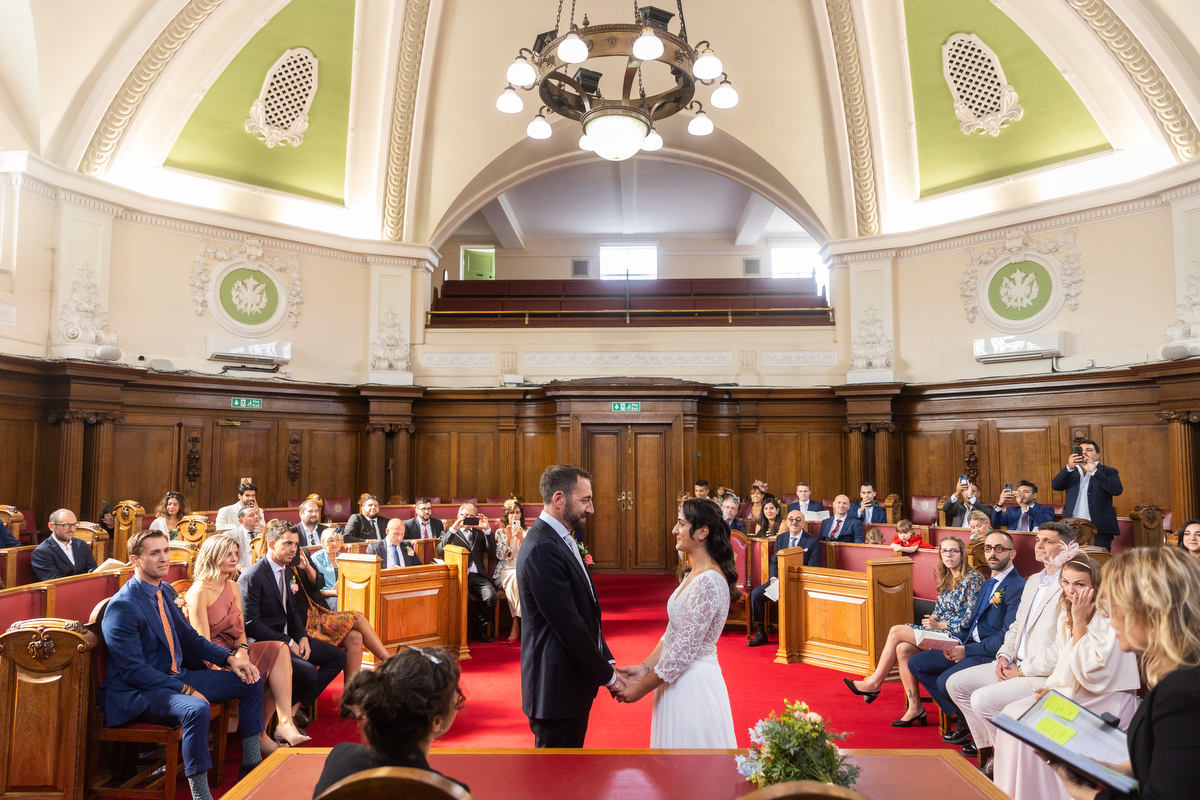 Council Chamber wedding at Islington Town Hall