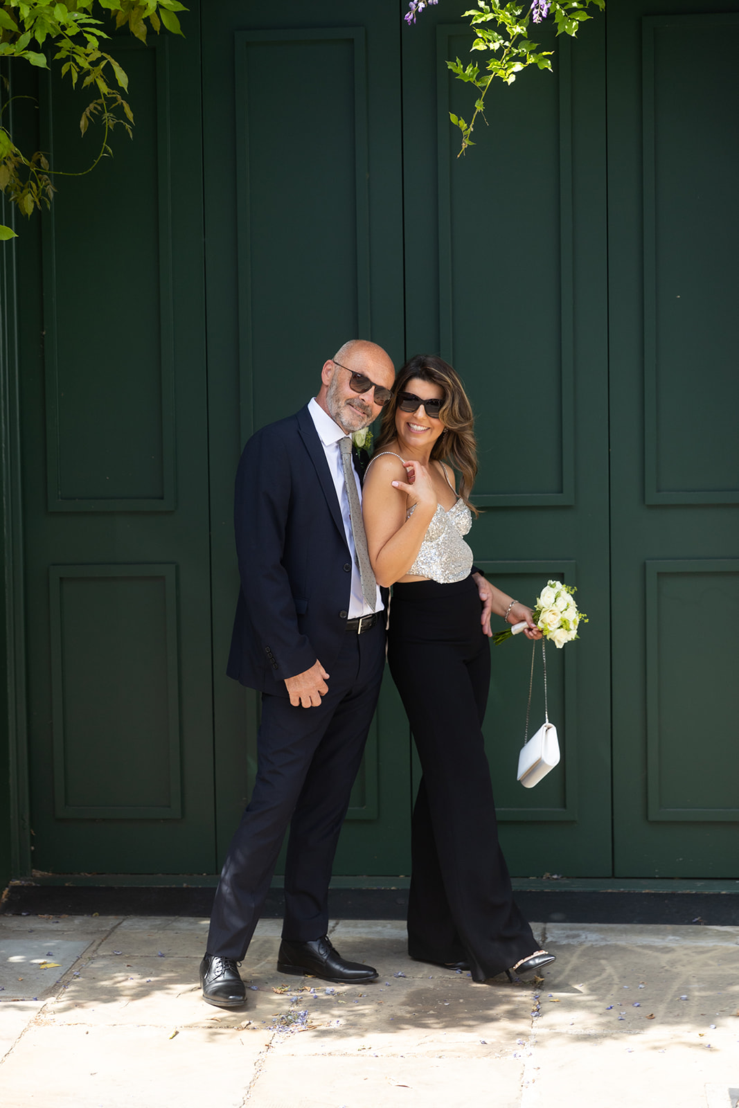 bride and groom portraits after Chelsea ceremony
