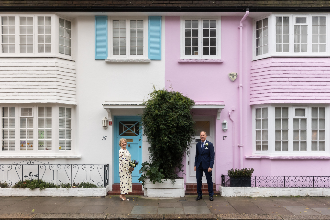 Couples portrait session along King's Road, Chelsea