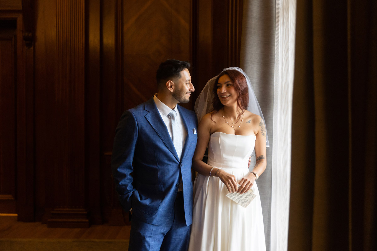 couple waiting to get married at Westminster Registry Office