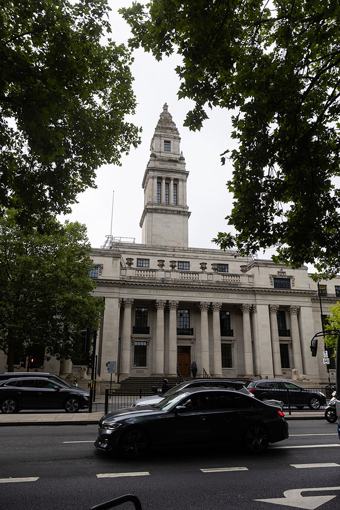 Exterior photo of Westminster Registry Office.
